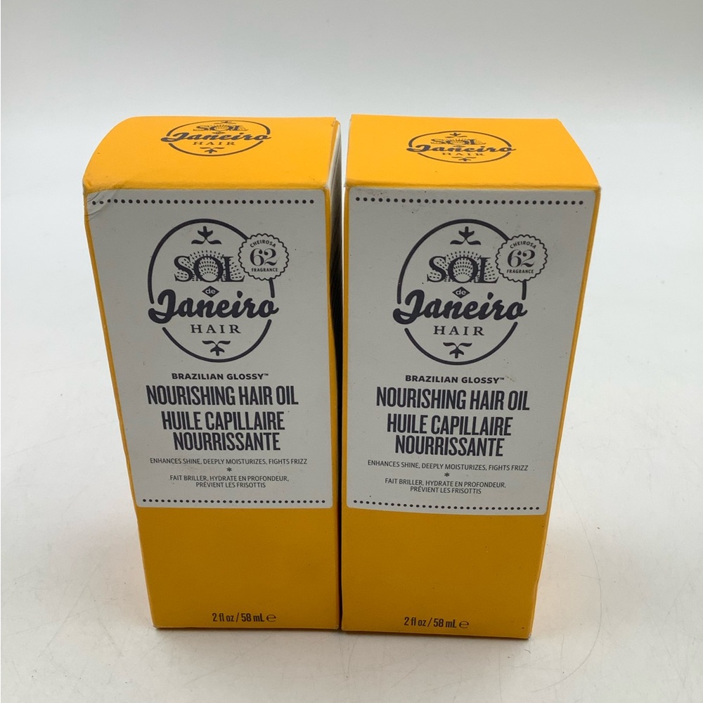 TWO Sol de Janeiro Brazilian Glossy™ Nourishing Anti-Frizz Hair Oil-2 oz/ 60 mL